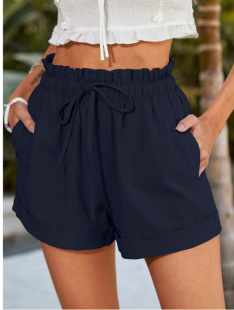 shorts loose fashion color for Women women solid