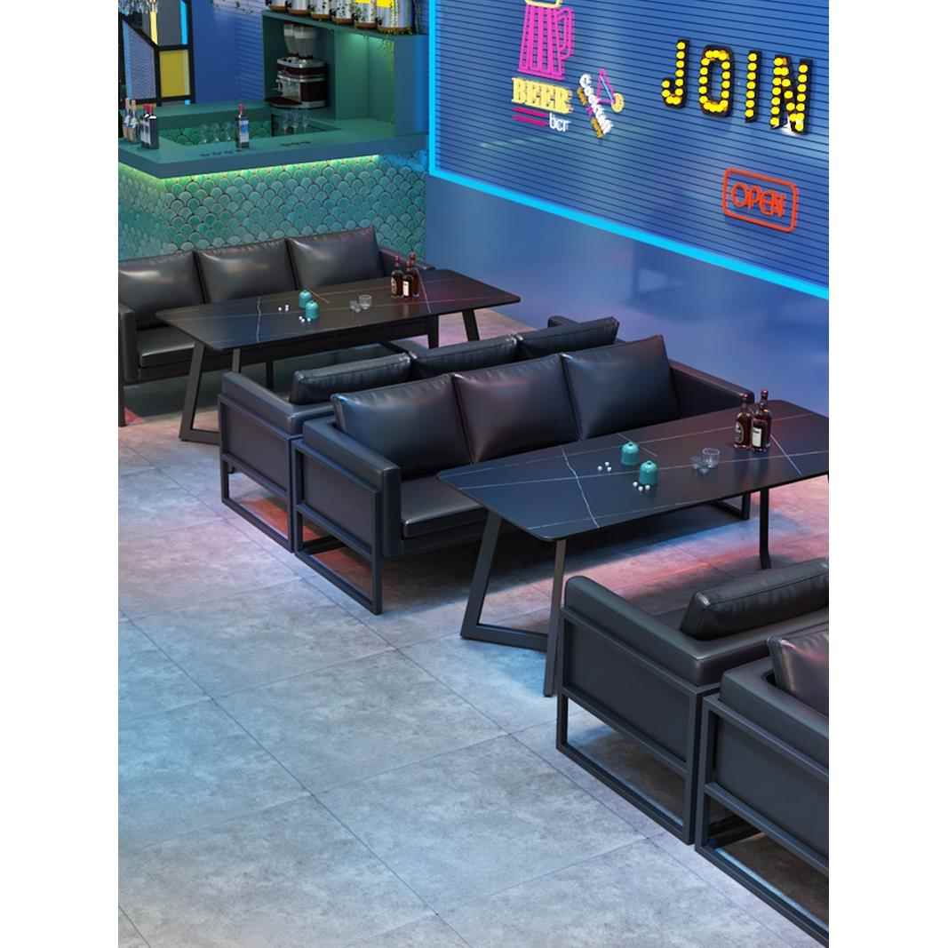 工业风酒吧卡座沙发咖啡西餐厅清吧音乐餐吧小酒馆餐桌椅组合商用