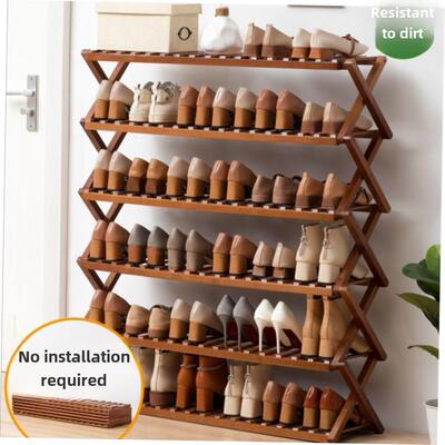Installation free simple shoe rack folding shoe cabinet 鞋架