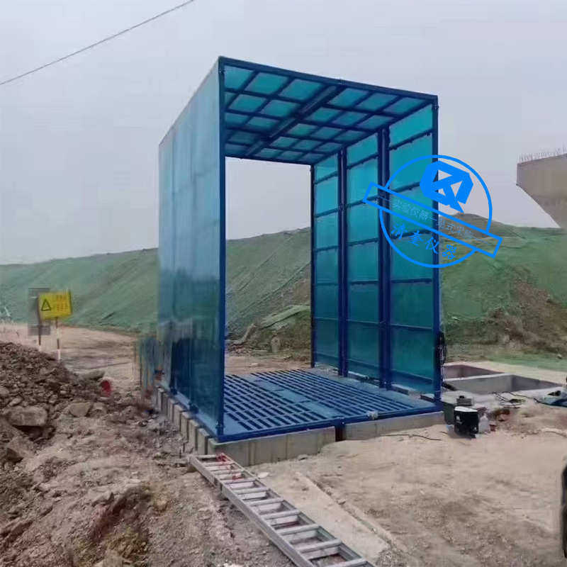 工地洗轮机封闭式底部两侧喷水红外感应卡车辆冲洗工地洗车轮机
