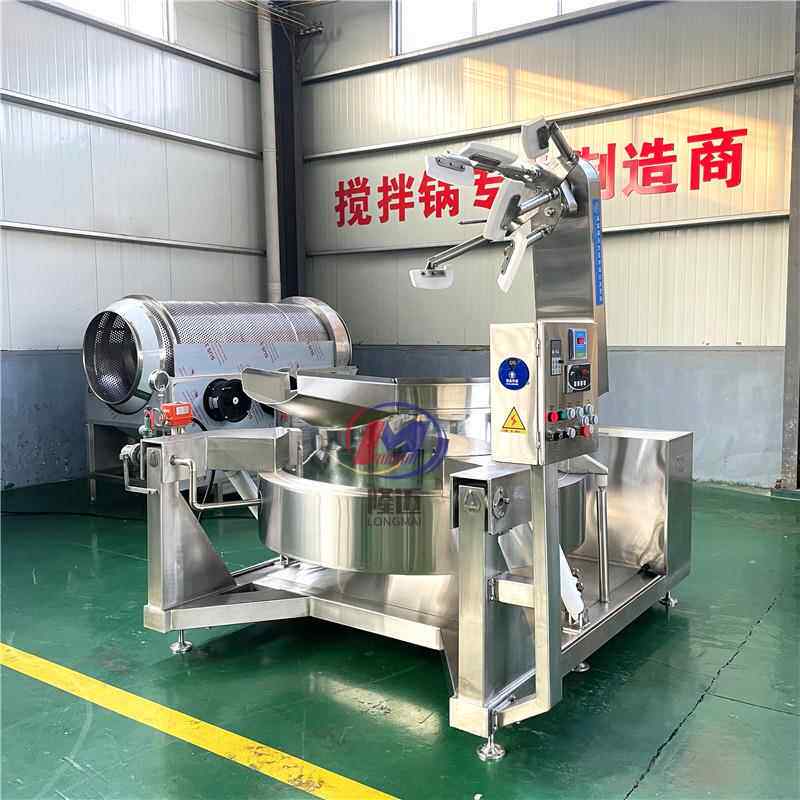 多爪电磁行星搅拌炒锅 商用大型电加热不锈钢炒菜锅油茶面搅拌锅