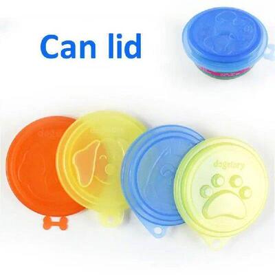 2/3PCS Dog Food Bowl Lid Sealing Tightly Fall Resistant