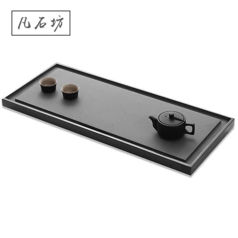 茶台茶盘办公室石头排水家用乌金茶具茶整块功夫石海天然套装客厅