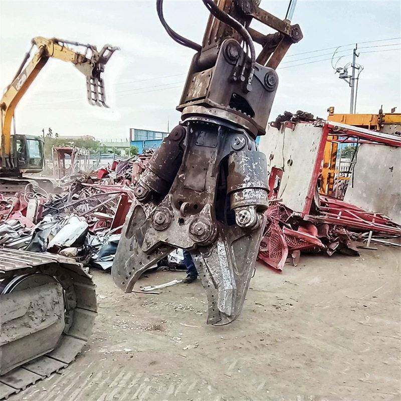 挖机两用旋转钢构剪建筑工程液压双缸剪粉碎剪厂家