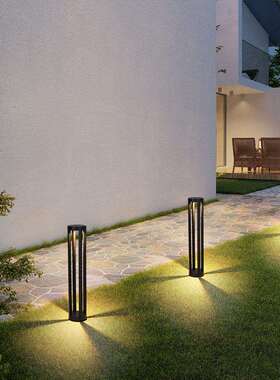 led户明外太阳能庭草坪灯插BY-P1800地灯光四柱草地照四面发围墙