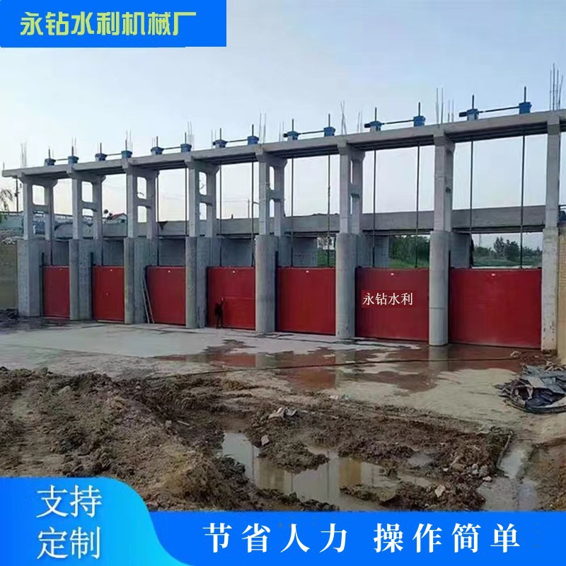 镶铜铸铁闸门厂家直发双向止水平板铸铁闸门手动电动机闸一体式
