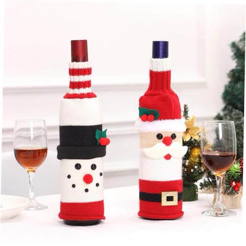 christmas decoration tree Christmas wine bottle holder 瓶套