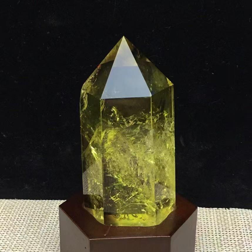 厂家供应天然 黄水晶立柱摆件 水晶原石家居水晶工艺品摆件