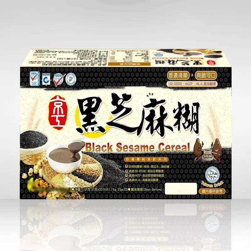 中国台湾京工黑芝麻糊30袋*37g速食谷物营养冲饮早餐代餐粉1.11kg