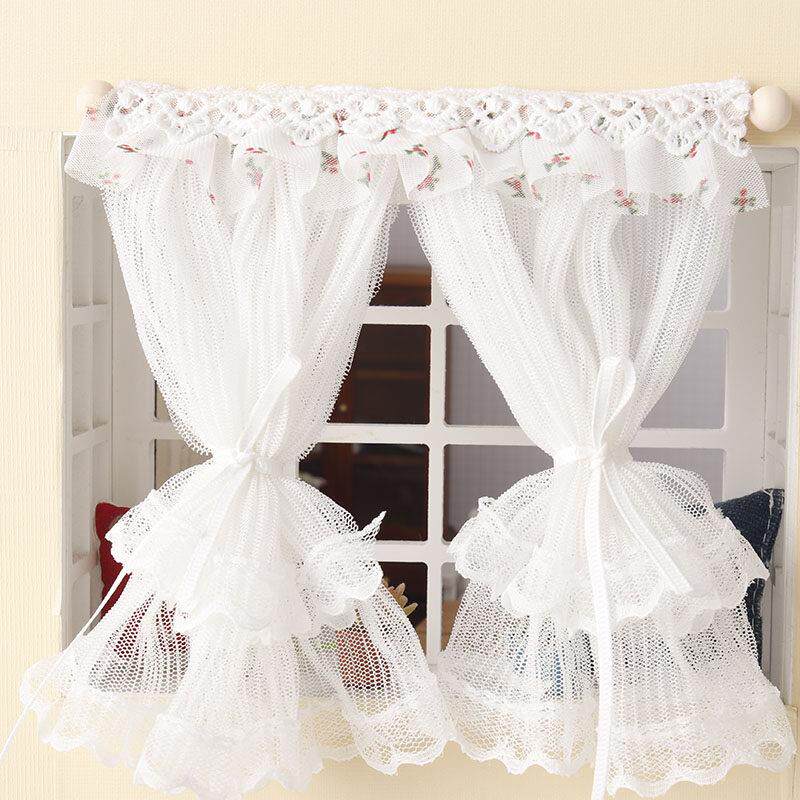 里左拉微缩模型食玩玩具1:12分ob11娃娃屋窗帘dollhouse过家家diy