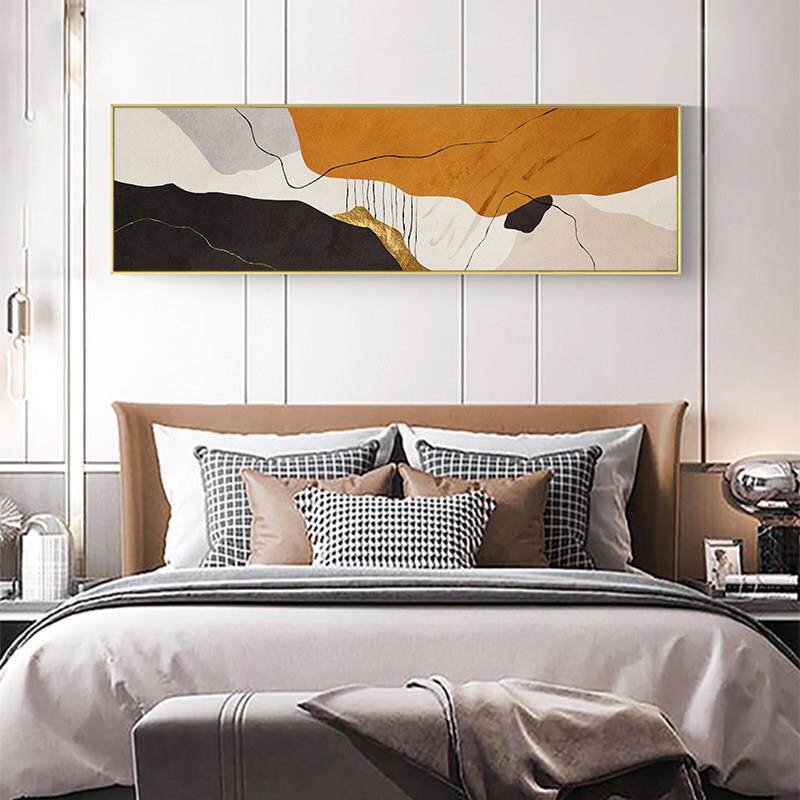 彩色无障碍豪华客厅挂画主卧室床头装饰画沙发背景墙壁画抽象斯堪