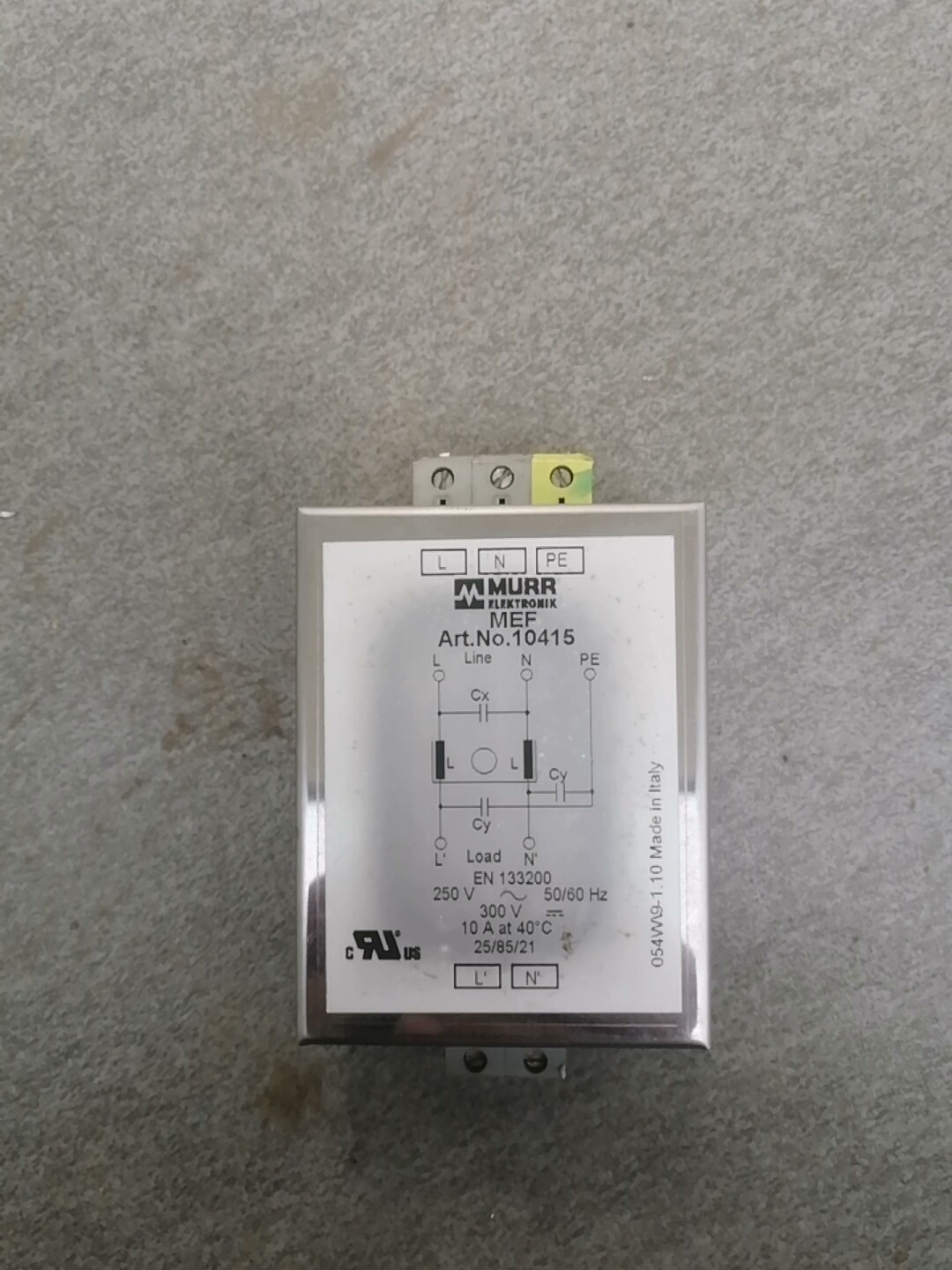 拆机MURR穆尔滤波器10415抗差模