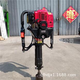 便携式 钢管植桩机防汛抢险汽油打桩机重量轻结构简单单人操作
