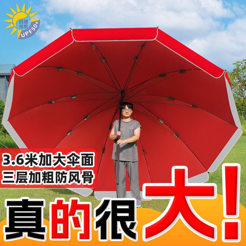 大伞户外摆摊专用遮阳伞遮阳伞大型防晒庭院伞雨伞广告伞摆地摊伞