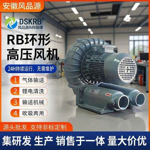 环形高压鼓风机RB-1525液体粉末灌装密封耐高温防爆漩涡风机