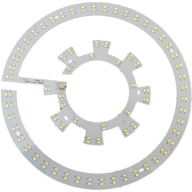 隐形吊扇灯圆形LED通用替换灯盘灯板灯芯吊扇灯LED变光改吸顶灯