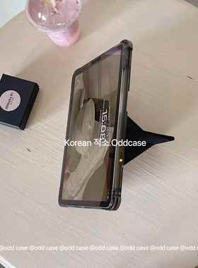 odd「黑色边框半透」ipad air11/2025平板新款连体Y＋3折保护套10代10.9寸/4567横屏竖屏10.2寸pro13全包壳