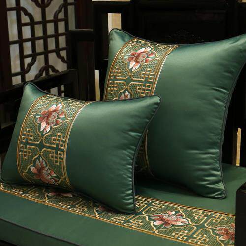 高档座中式古典刺绣红沙发坐垫木实木家具圈椅防垫加厚海绵罗汉床