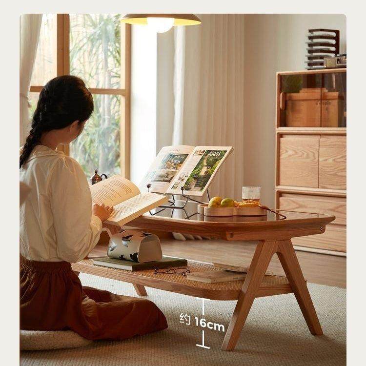 实木新几茶客厅家用款茶台双层小户型简NPN约桌子现代茶桌阳台原