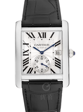 [9.8新]卡地亚TAKE坦克系列精钢自动机械手表男W5330003