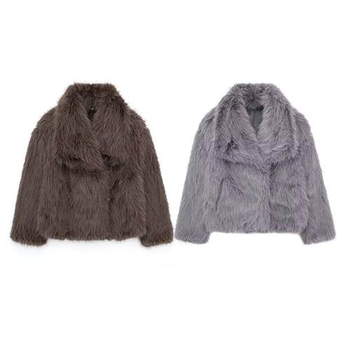 Artificial environmentally friendly women's thick warm