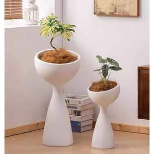 北欧创意小蛮腰造型花盆花架轻奢简约绿植盆栽室内客厅阳台花盆