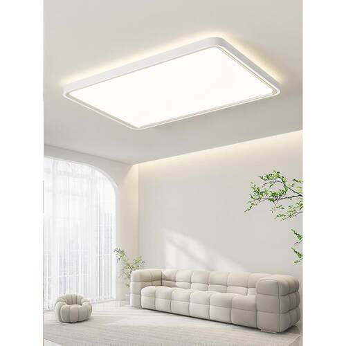 客代厅灯现简M1938约大气2大025新款超薄led吸顶灯套具餐家用长方