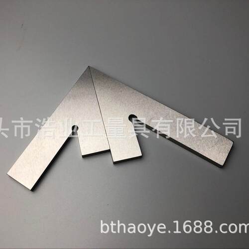 100x70平口45度角尺DIN875/2级标准120x80木工45度碳钢门窗角尺