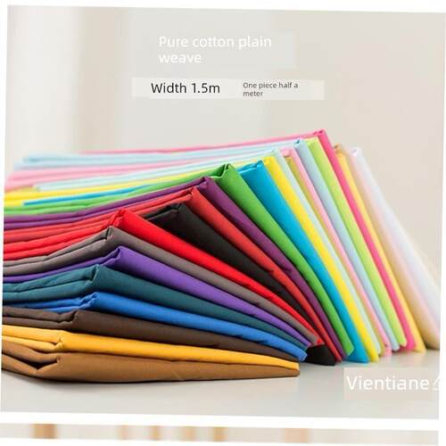 100% cotton fabric 100% cotton plain white cloth black and