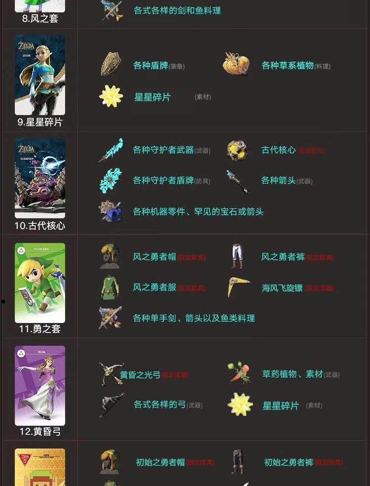Устройство для онлайн-игр 塞尔达传说2王国之泪旷野之息amiibo卡全套通用nfc联动卡link荒野
