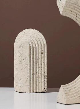 天然大理石摆件样板间售楼部书房装饰品客厅桌面工艺品家居装饰品