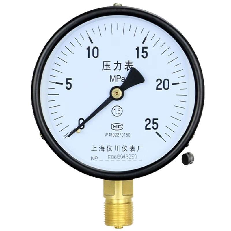 上海仪川压力表Y-100径向真空压力表水压油压气压表0-25MPa