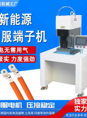 伺服端子机新能源30T大平方压接机纯电动端子压线机六边免换模具