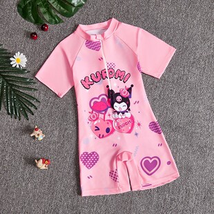 套装 2025季 卡通男童短袖 儿童泳衣女童中小童连体泳衣泳装 新款