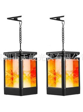 99LED户外太阳能悬挂吊灯3种火焰模式Solar Hanging Flame Light