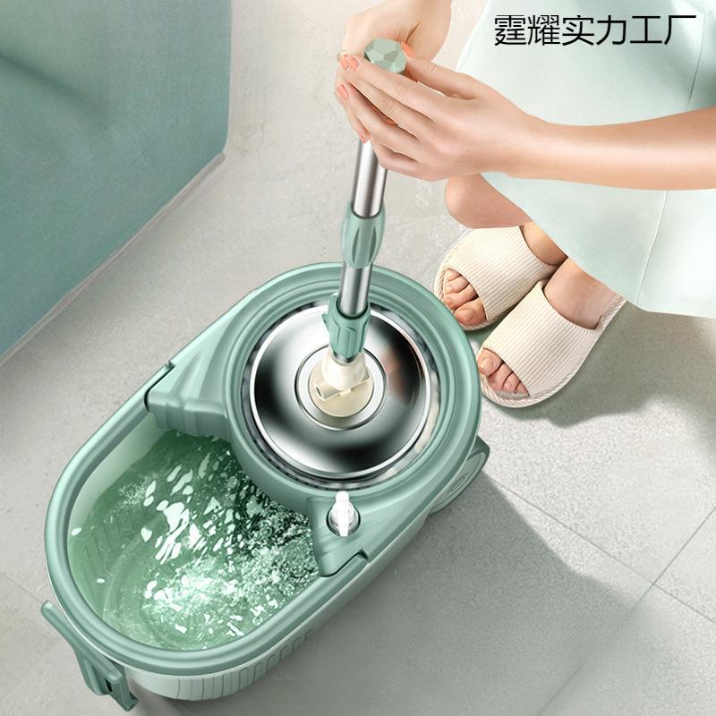 旋转式拖把免手洗家用一拖净墩布桶甩干拖地神器自动脱水懒人拖布