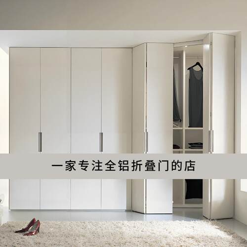 全屋家居柜门金属衣柜全铝折叠门框架铝型材衣柜门板全铝门板定制