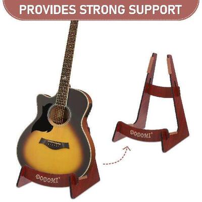 Wooden Guitar Stand Floor Guitar Support Stand Folding Home