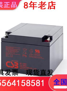 全新CSB铅酸蓄电池GP12260/12V26AH 机房直流屏 UPS不间断电源