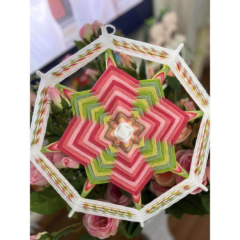 成品曼达拉手工毛线编织装饰工艺男女朋友送教师节礼物 DIY材料包,服饰配件/皮带/帽子/围巾,DIY编织材料包,淘宝优惠券,粉丝福利购,淘宝优惠卷