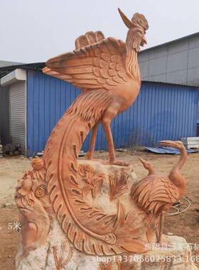 雕刻大理石石雕凤凰丹凤朝阳吉祥鸟牡丹花鸟类雕塑优惠
