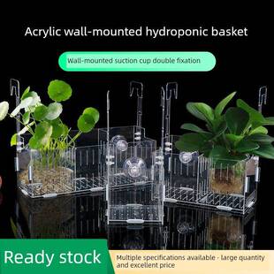 鱼缸水培挂篮定植篮水竹固定篮可升降调高度造景装饰周转箱乌龟缸