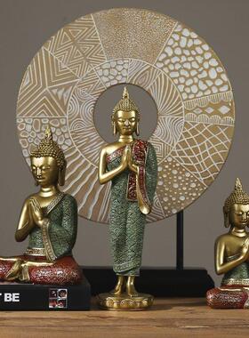 东南亚风情泰国特色释迦牟尼佛卧佛佛像泰式饭厅玄关装饰品车载摆