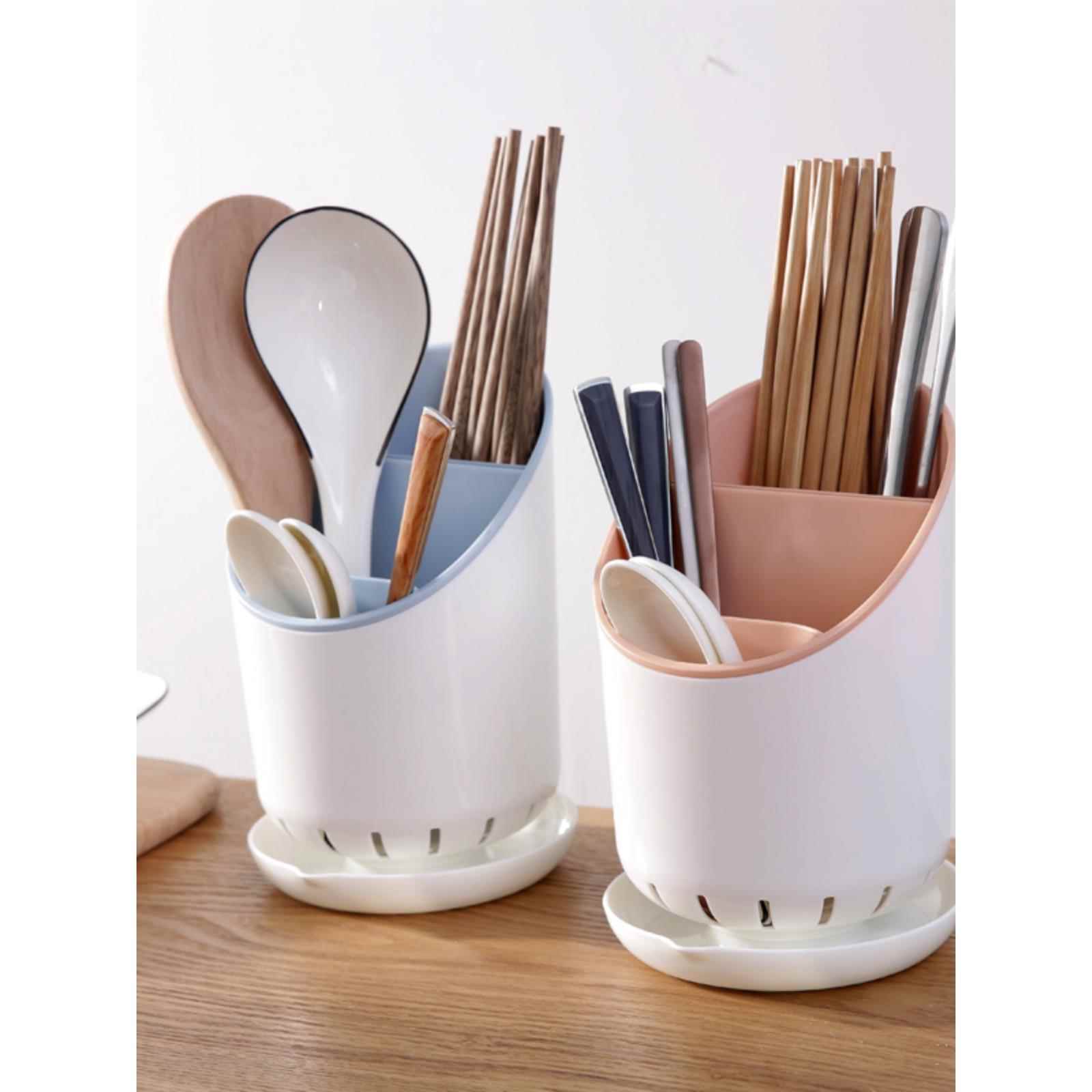 厨房筷子筒沥水餐具收纳盒勺子叉置物架塑料筷子篓创意筷托筷子笼