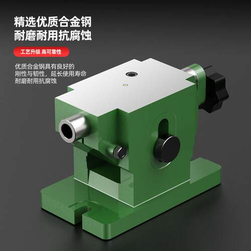 万能分度头可调微调尾座铣床中心高F11100 125 160分度盘尾架顶针