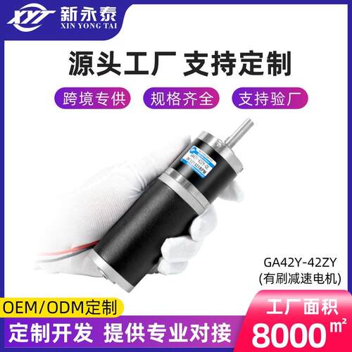 跨境GA42Y-42ZY行星齿轮减速电机12V24V微型可调低速电动机