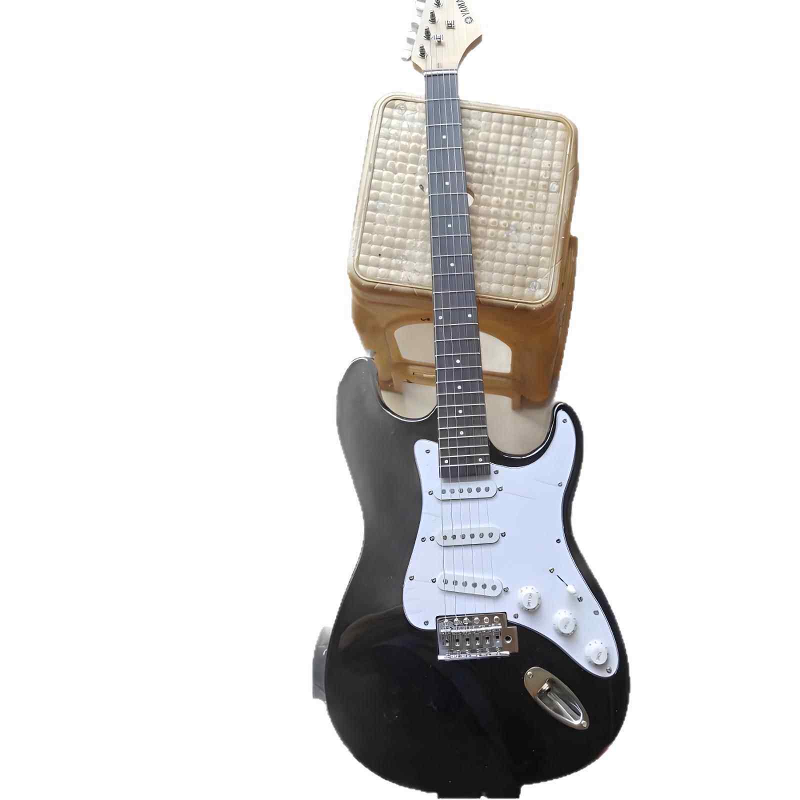 厂家ST电吉他初学者黑白色男女生通用摇滚电音演出吉他潮流