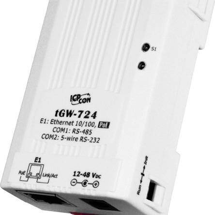 Modbus/TCP转ModbusRTU串口联网网关，带PoE口S-232和485