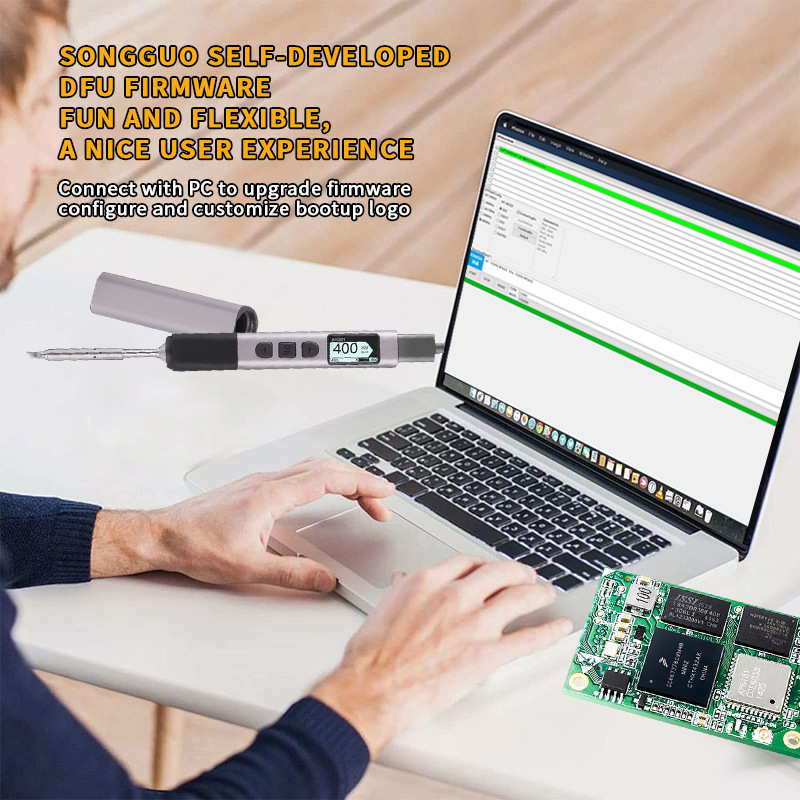 PTS201 PD 100W智能电烙铁便携式焊锡站PID温度控制电子DIY维修