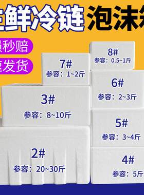 泡沫箱保温箱快递专用冷冻生鲜水果海鲜冷藏345678号泡沫盒子